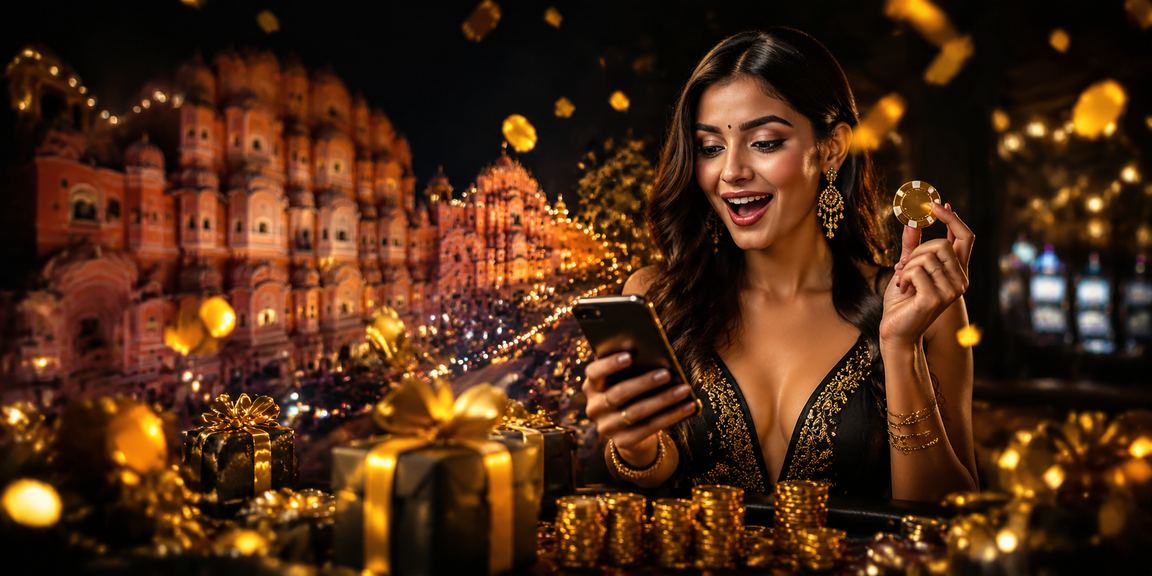 Woman enjoying 500006 mobile casino in Jaipur